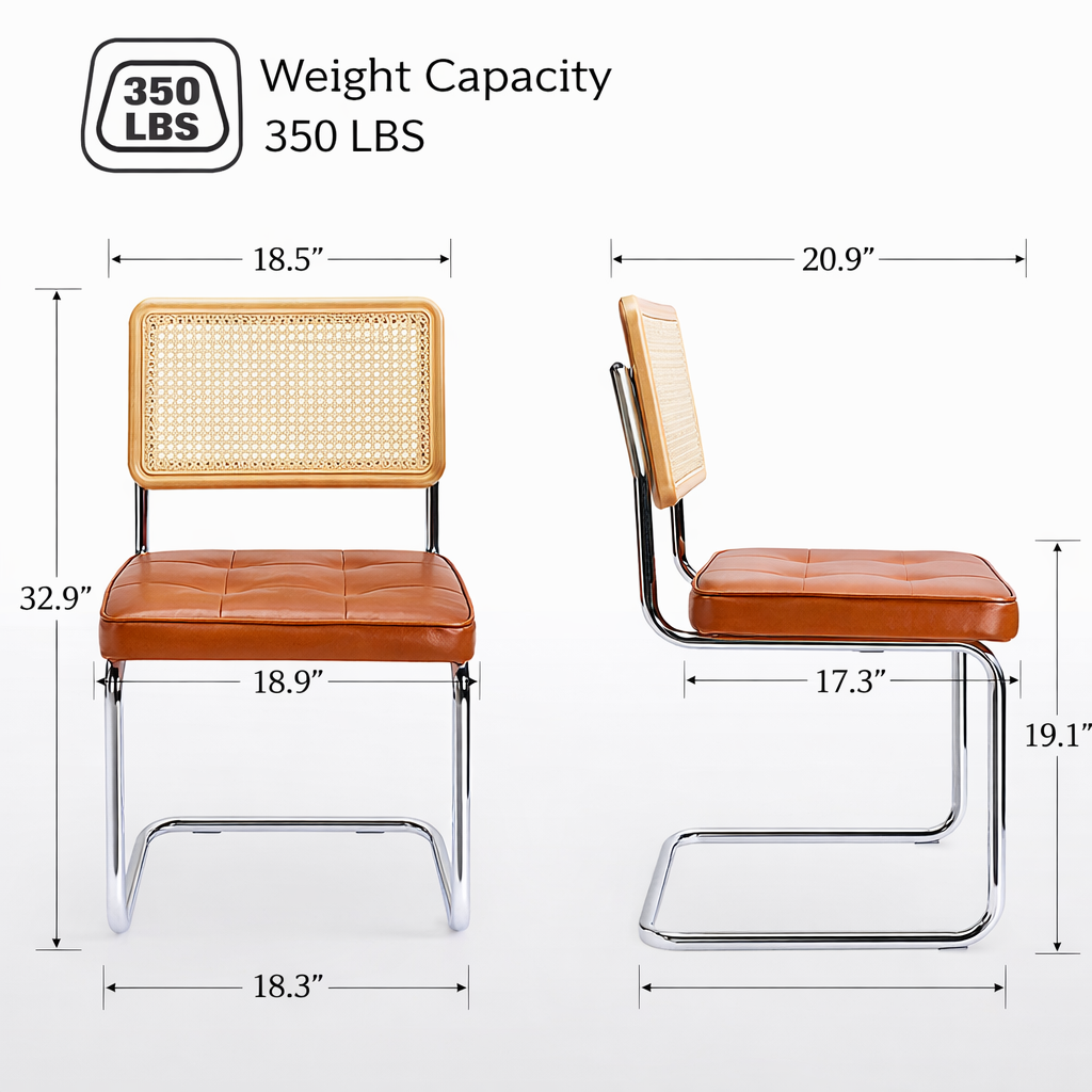 The Elo Rattan Dining Chair — RATTAN & CHROME