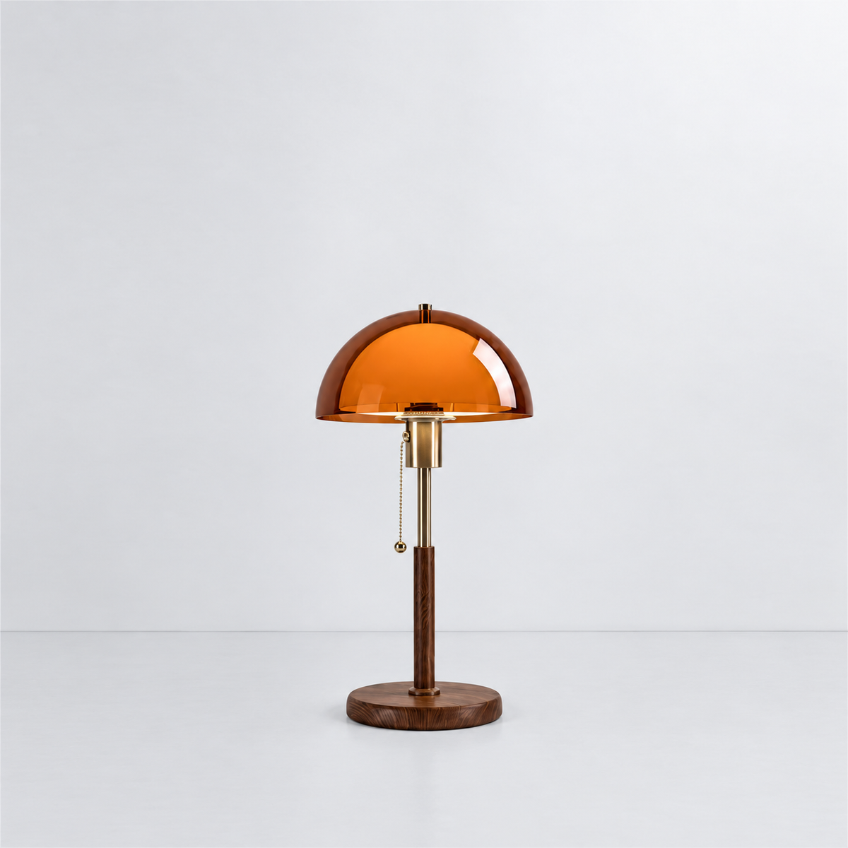 Bauhaus Amber Dome Lamp