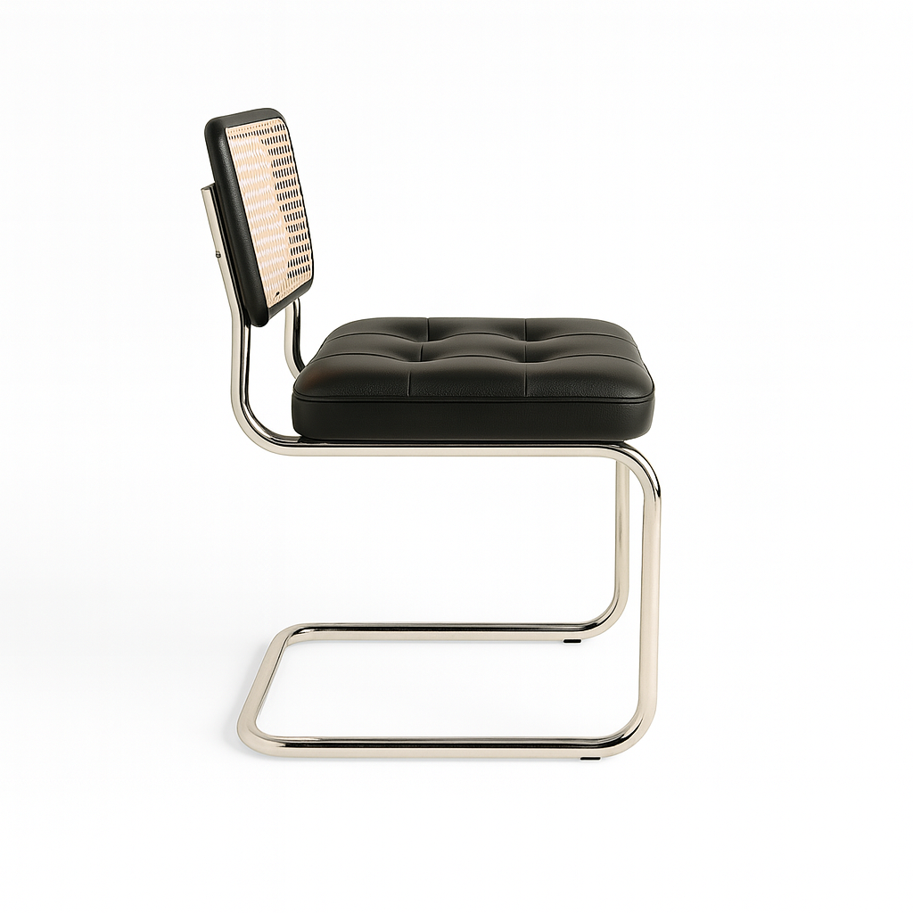 The Elo Rattan Dining Chair — RATTAN & CHROME