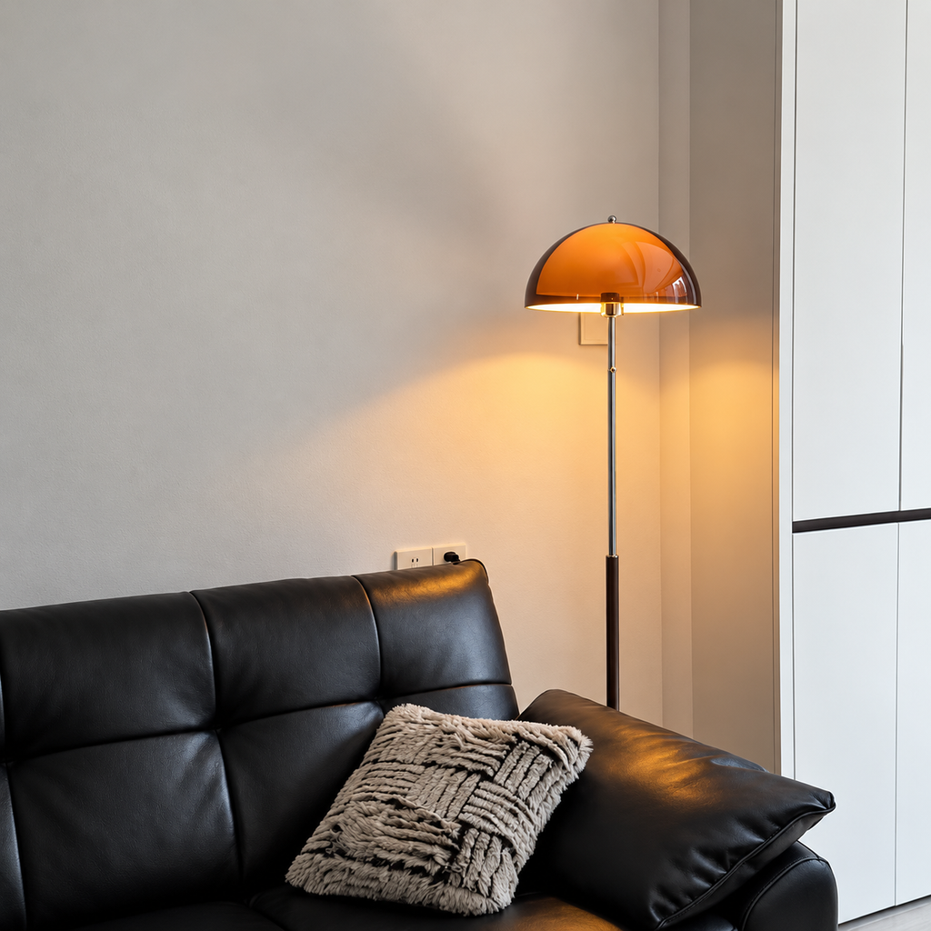 Bauhaus Amber Dome Lamp