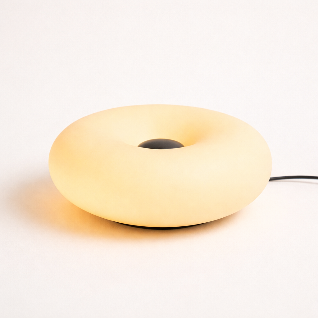 Enso Lamp — Sculptural Donut Light of Calm Radiance